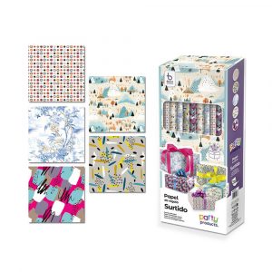 PAPEL REGALO SURTIDO 5 MODELOS 70 x 100 cm (VENTA SOLO CAJA 50 uds)