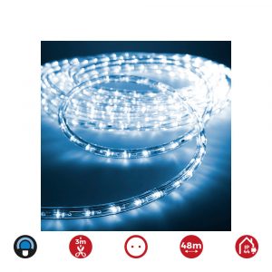 TUBO FLEXILED 2 VIAS MULTIFUNCION 48 m 36 LEDS/m IP44 AZUL