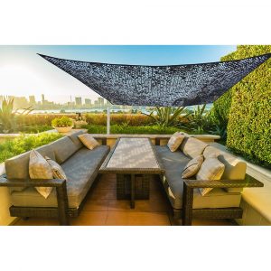 TOLDO CAMUFLAJE REVERSIBLE NEGRO 3 x 4 m
