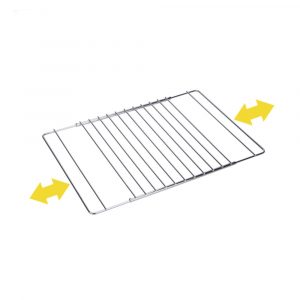 REJILLA PARA HORNO CROMADA EXTENSIBLE 38.5 cm HASTA 55 x 31.5 cm