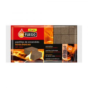 OKFUEGO PASTILLAS DE ENCENDIDO ECOLÓGICAS, 32 uds