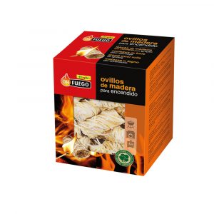 OKFUEGO OVILLOS DE MADERA PARA ENCENDIDO, 24 uds