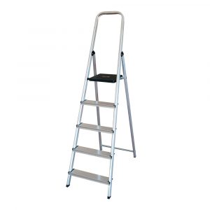 ESCALERA DOMESTICA ALUMINIO 5 PELDAÑOS