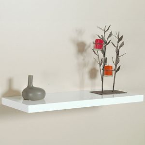 ESTANTERIA CON FIJACIÓN INVISIBLE 80 x 25 cm  BLANCO