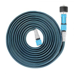 KIT MANGUERA EXTENSIBLE ZYGZAG 15 A 30 CON CONECTORES Y LANZA MULTI ERGO CELLFAST