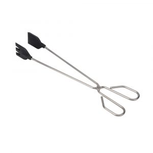 PINZAS DE COCINA CON PALA DE SILICONA / INOXIDABLE 35 cm