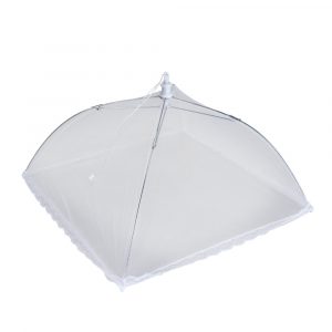 CUBREPLATOS DE NYLON PLEGABLE 30 x 30 cm