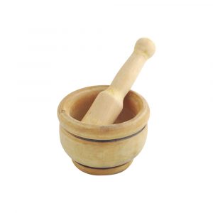 MORTERO DE MADERA CON MAZA Ø12 cm