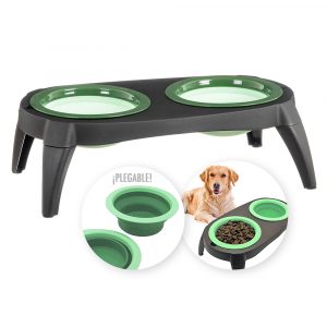 COMEDERO MASCOTAS BOLS SILICONA 39 x 21 x 13 cm