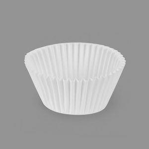 MOLDES DE PAPEL PARA MAGDALENAS BLANCO Ø4,8 x 3,4 cm, BLISTER 60 uds