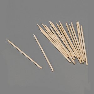 PINCHOS DE MADERA HIGIÉNICOS 100 x 2 mm, BLISTER 100 uds