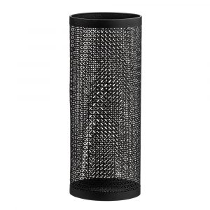 PARAGÜERO METAL REDONDO FILIGREE NEGRO 20 X 50 cm CAISON