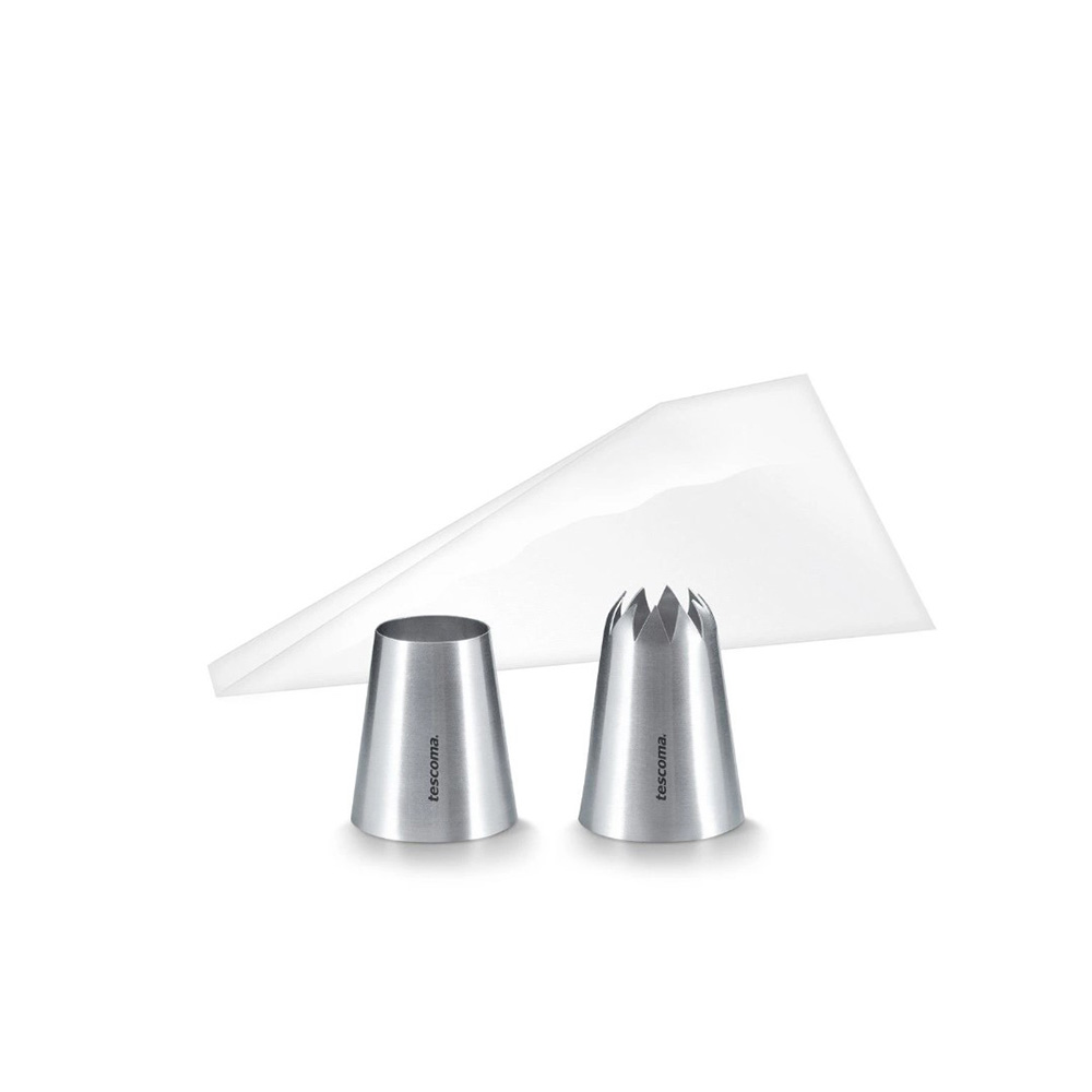 KIT CROQUETAS GRANDCHEF CON 10 BOLSAS Y 2 BOQUILLAS
