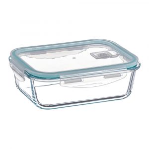 FIAMBRERA BOROSILICATO RECTANGULAR HERMÉTICA 1040 ml