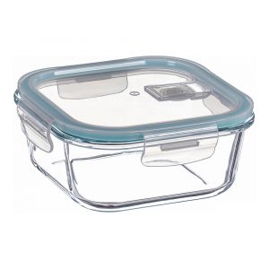 FIAMBRERA BOROSILICATO CUADRADA HERMÉTICA 1200 ml