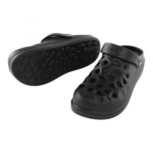 ZUECOS PARA JARDÍN Y CASA PERFORADO NEGRO TALLA 41