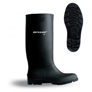BOTA DE AGUA PVC CAÑA ALTA NEGRA TALLA 46