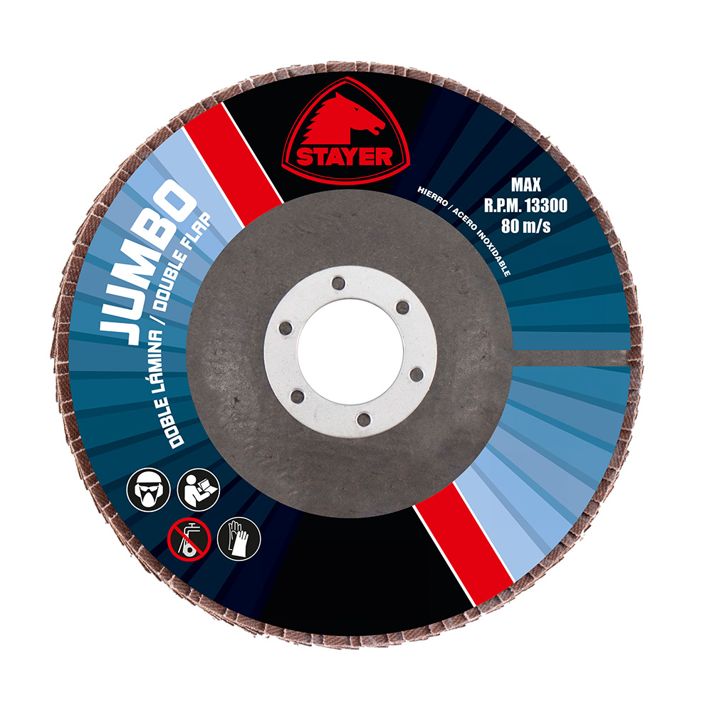 DISCO DOBLE LAMINA PROCER 115 mm GRANO 120