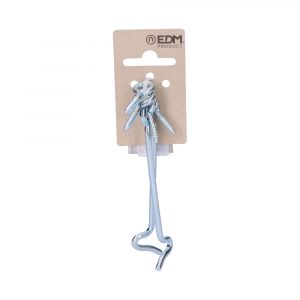 2 ALDABILLAS DOBLE HEMBRILLA 100 mm ZINC