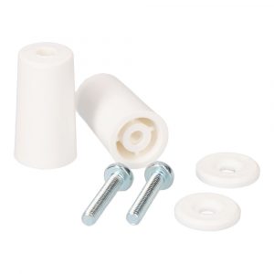 TOPES PARA PERSIANA BLANCO 40 mm LARGO, 2 unidades