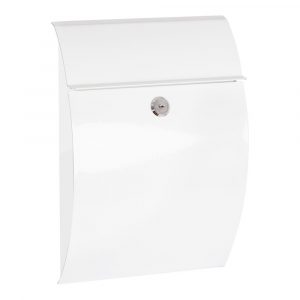 BUZÓN INDIVIDUAL EXTERIOR, PEQUEÑO, GALAN, ACERO, BLANCO, 21 x 7,5 x 29 cm