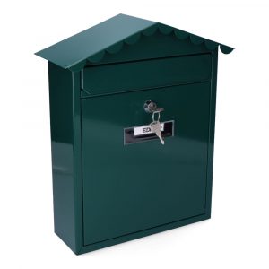 BUZON DE ACERO MODELO TRADITION VERDE 260 x 90 x 355 mm