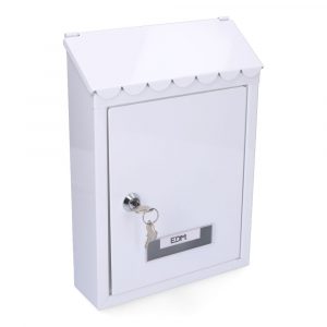 BUZON DE ACERO MODELO STANDARD BLANCO 210 x 60 x 300 mm