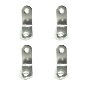 ÁNGULO REFUERZO AN24, ACERO INOXIDABLE, 30 x 30 x 16 mm. 4 unidades