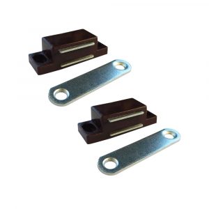 CIERRE MAGNÉTICO IM02, MARRÓN, 56 x 18 mm, 2 unidades