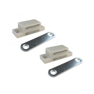 CIERRE MAGNÉTICO IM02, BLANCO, 42 x 18 mm,  2 unidades