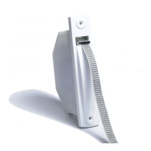 RECOGEDOR EMPOTRABLE MINIPACK PARA PERSIANA CON CINTA 18 mm BLANCO