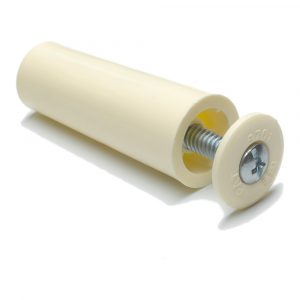 TOPE 9180 60 mm MARFIL, 2 unidades