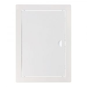 TAPA DE REGISTRO RECTANGULAR EMPOTRABLE ACERO 20x30cm BLANCA