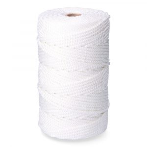 CORDÓN TRENZADO POLIÉSTER GRANETE BLANCO, CALIBRE 5 mm x 200 m