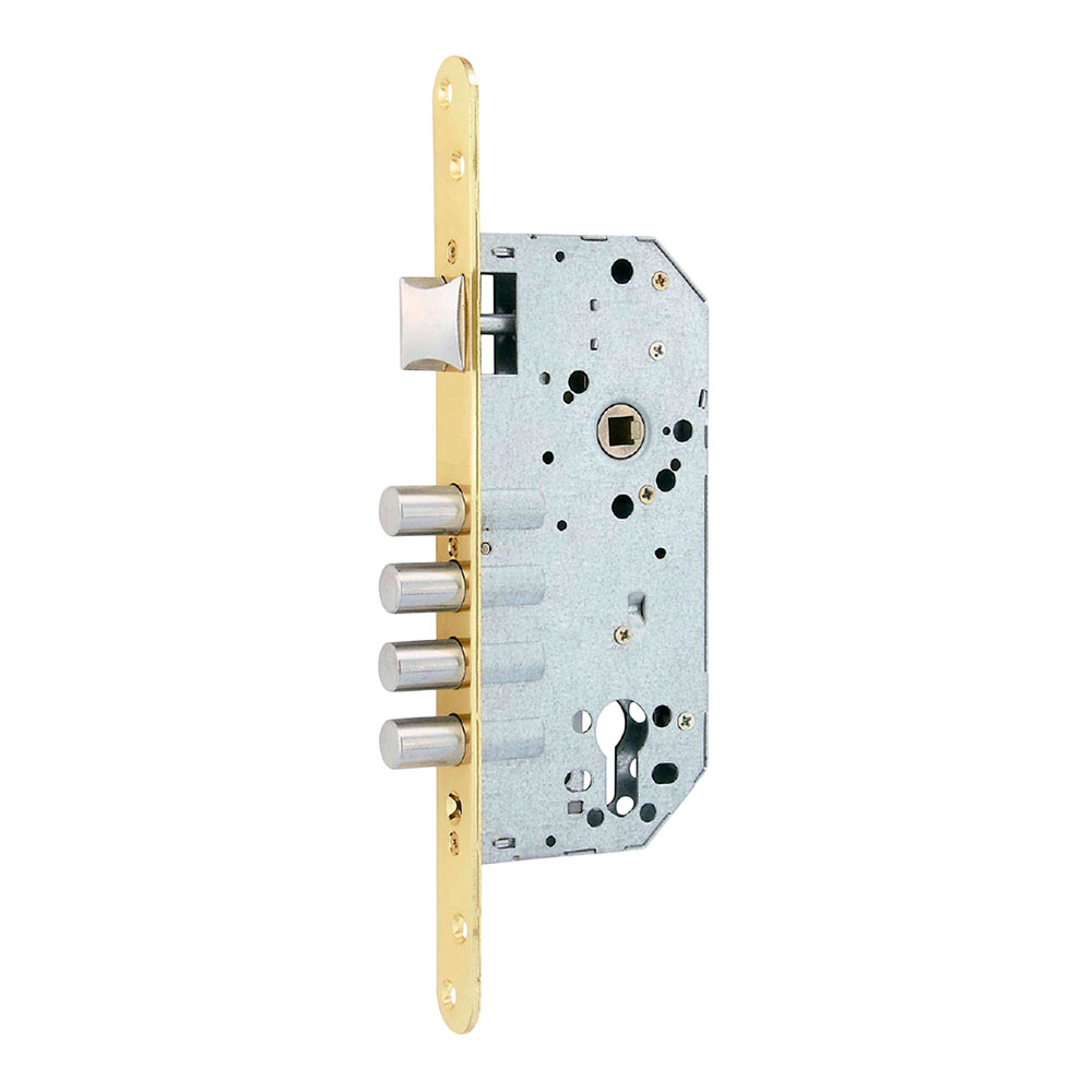 CERRADURA EMBUTIR C/R CRE07 50/85 mm LATONADO