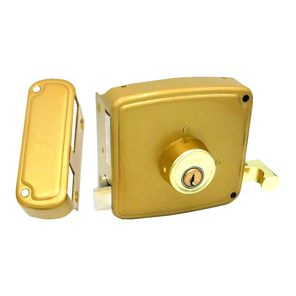 CERRADURA SOBREPONER CRS02 DERECHA 60 x 120 mm PINTADO ORO