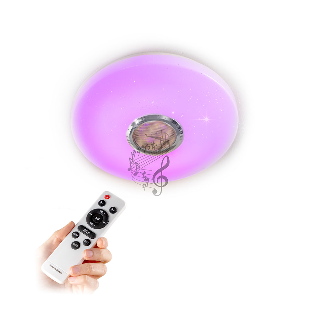 PLAFÓN LED CIRCULAR CON ALTAVOZ LUMAVOX Ø 29 x 7 cm