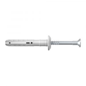 TACOS CLAVO Ø6 x 80 mm / 50 S + TORNILLOS CABEZA AVELLANADA Ø4 x 88 mm, CAJA 50 uds